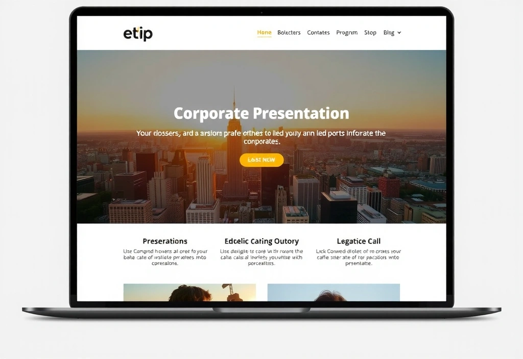 Proiect web pentru site de prezentare corporate