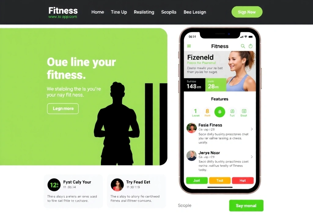 Proiect web pentru aplicație mobilă de fitness