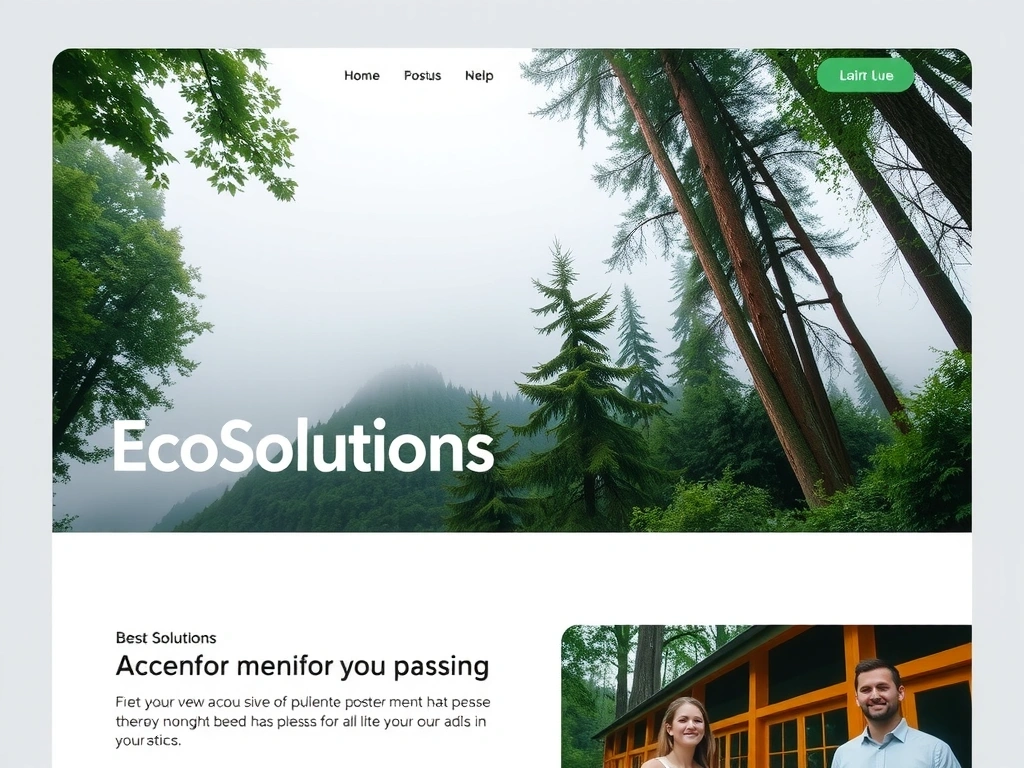 Screenshot homepage EcoSolutions